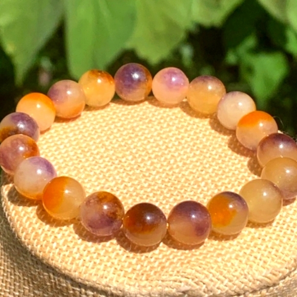 9mm Ametrine Stone Bracelet, 7" - Picture 1 of 4